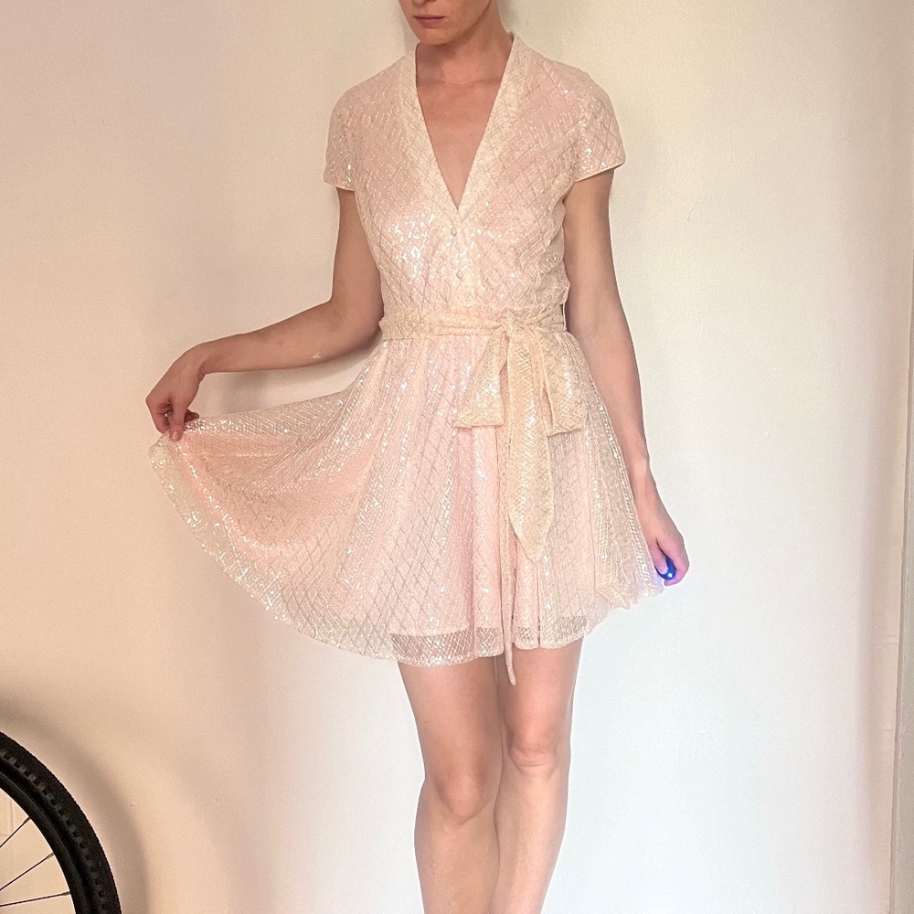 Badgley Mischka Sequin Dress